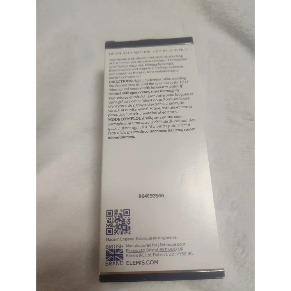 Elemis Papaya Enzyme Peel Enzymatic Cream Exfoliator 50ml 1.6oz NIB
